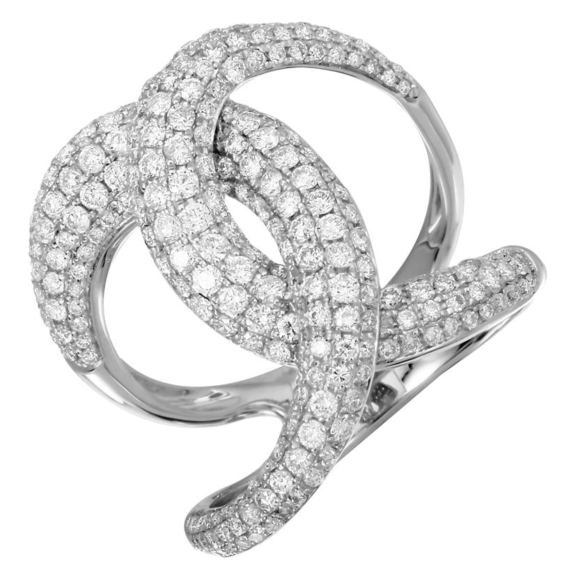 1.6 Ctw Diamond 14k White Gold Round Shape Womens Diamond Ring