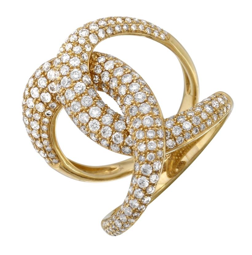 1.6 Ctw Diamond 14k Yellow Gold Round Shape Womens Diamond Ring