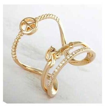 0.07 Ctw Diamond 14k Yellow Gold Round Shape Womens Diamond Ring