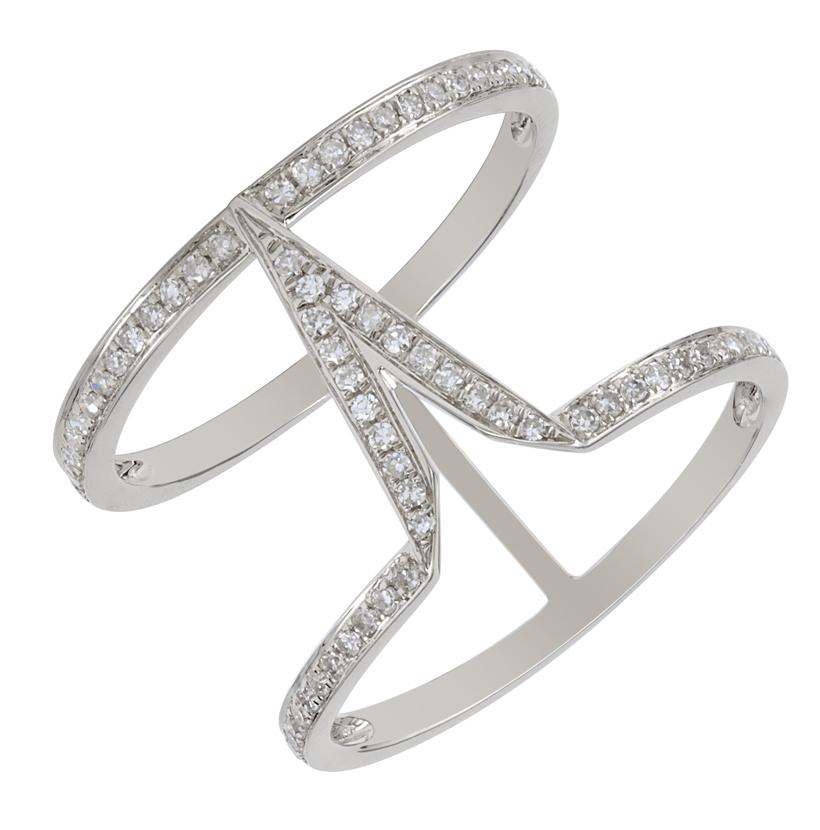 0.25 Ctw Diamond 14k White Gold Round Shape Womens Diamond Ring