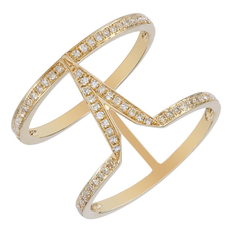 0.25 Ctw Diamond 14k Yellow Gold Round Shape Womens Diamond Ring