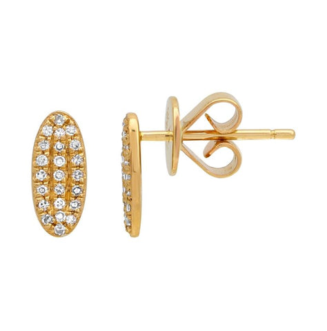 0.11 Ctw Diamond 14k Yellow Gold Round Shape Womens Diamond Earrings