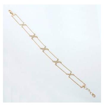 0.4 Ctw Diamond 14k Yellow Gold Round Shape Womens Diamond Bracelet