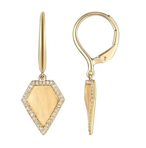 0.17 Ctw Diamond 14k Yellow Gold Round Shape Womens Diamond Earrings