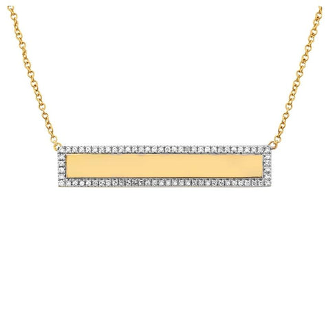 0.21 Ctw Diamond 14k Yellow Gold Round Shape Womens Diamond Necklace