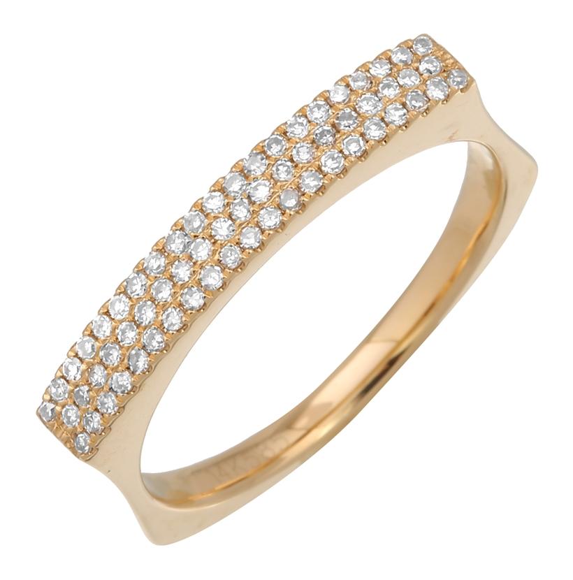 0.22 Ctw Diamond 14k Yellow Gold Round Shape Womens Diamond Ring