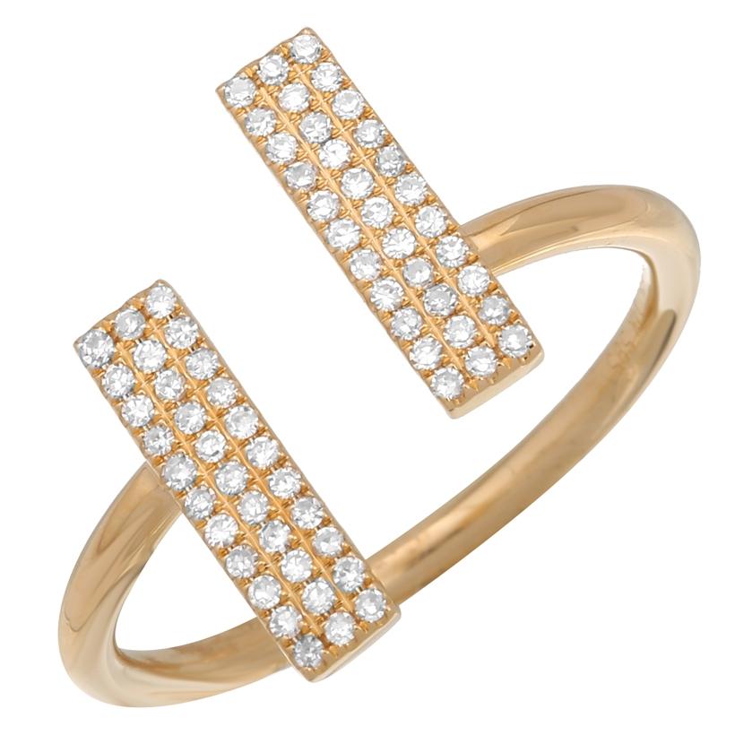 0.2 Ctw Diamond 14k Yellow Gold Round Shape Womens Diamond Ring