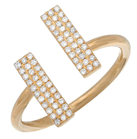 0.2 Ctw Diamond 14k Yellow Gold Round Shape Womens Diamond Ring