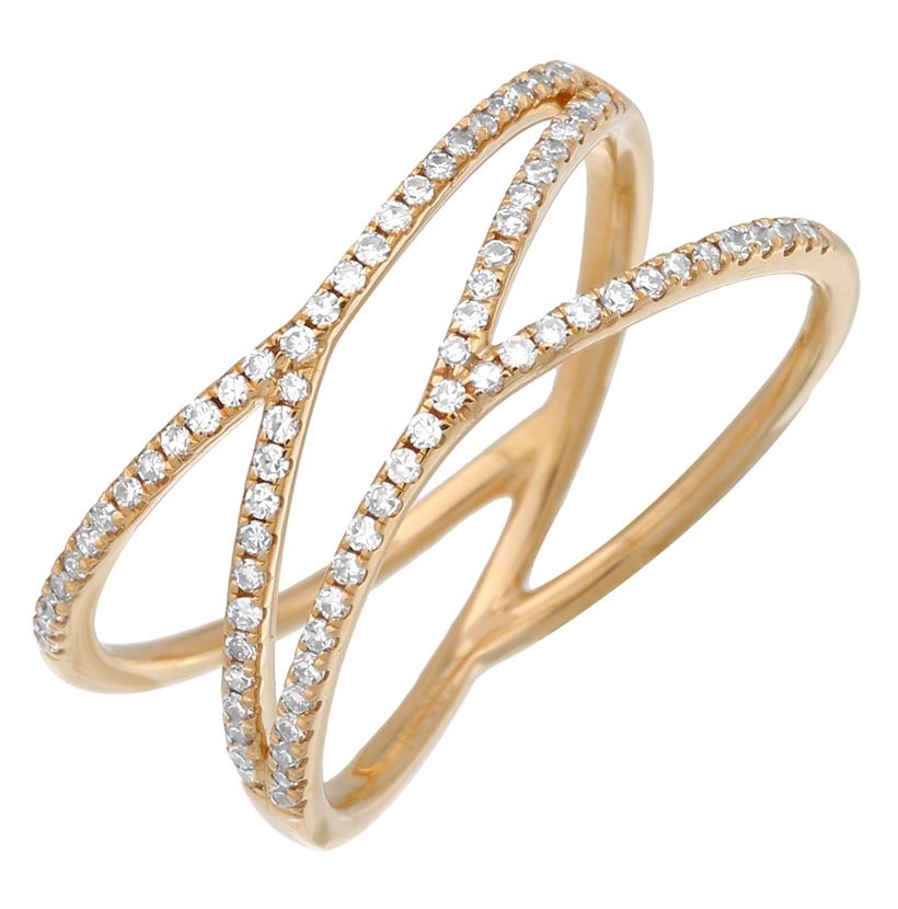 0.26 Ctw Diamond 14k Yellow Gold Round Shape Womens Diamond Ring