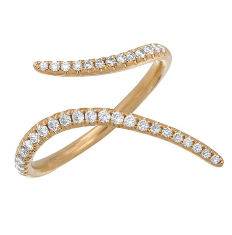 0.26 Ctw Diamond 14k Yellow Gold Round Shape Womens Diamond Ring