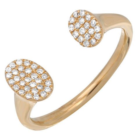 0.15 Ctw Diamond 14k Yellow Gold Round Shape Womens Diamond Ring