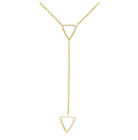 0.1 Ctw Diamond 14k Yellow Gold Round Shape Womens Diamond Necklace