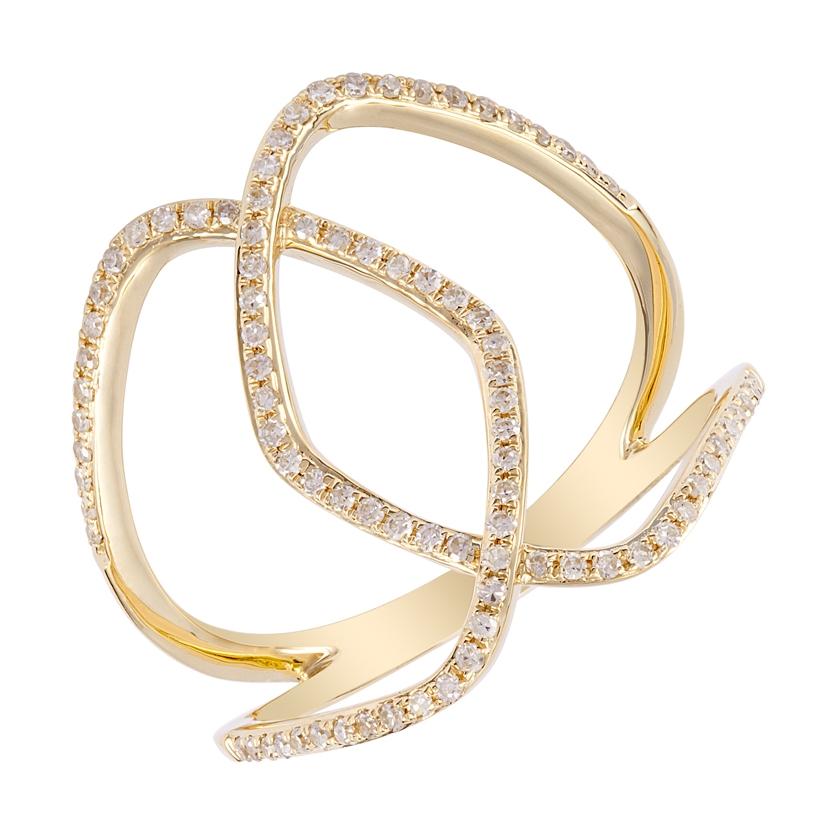 0.26 Ctw Diamond 14k Yellow Gold Round Shape Womens Diamond Ring