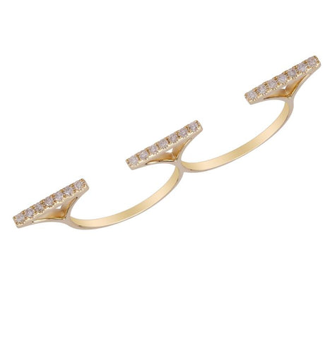 0.27 Ctw Diamond 14k Yellow Gold Round Shape Womens Diamond Ring