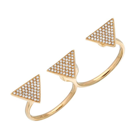 0.41 Ctw Diamond 14k Yellow Gold Round Shape Womens Diamond Ring