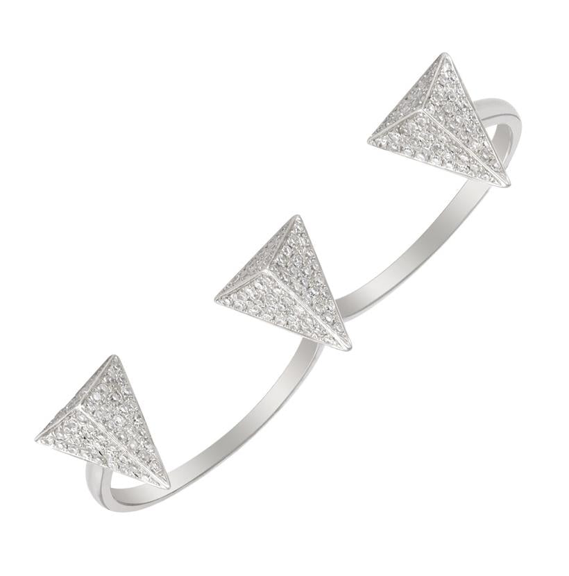 0.5 Ctw Diamond 14k White Gold Round Shape Womens Diamond Ring