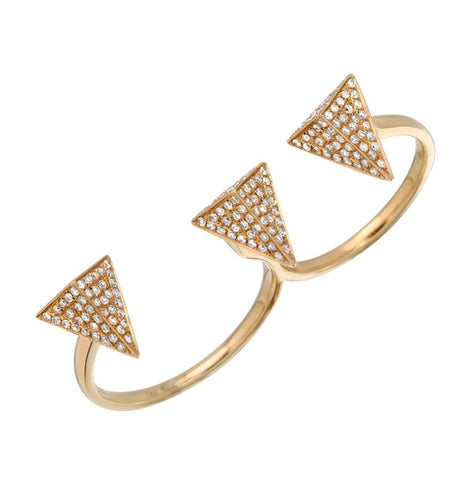 0.5 Ctw Diamond 14k Yellow Gold Round Shape Womens Diamond Ring