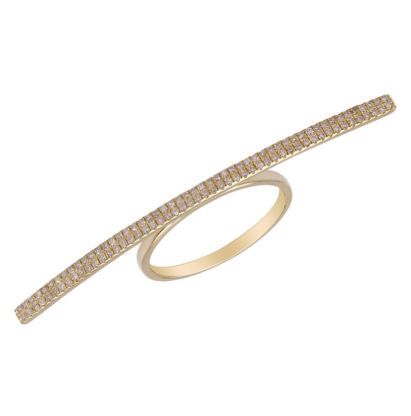 0.29 Ctw Diamond 14k Yellow Gold Round Shape Womens Diamond Ring