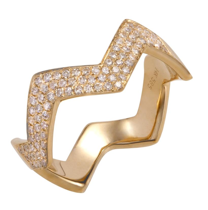 0.27 Ctw Diamond 14k Yellow Gold Round Shape Womens Diamond Ring