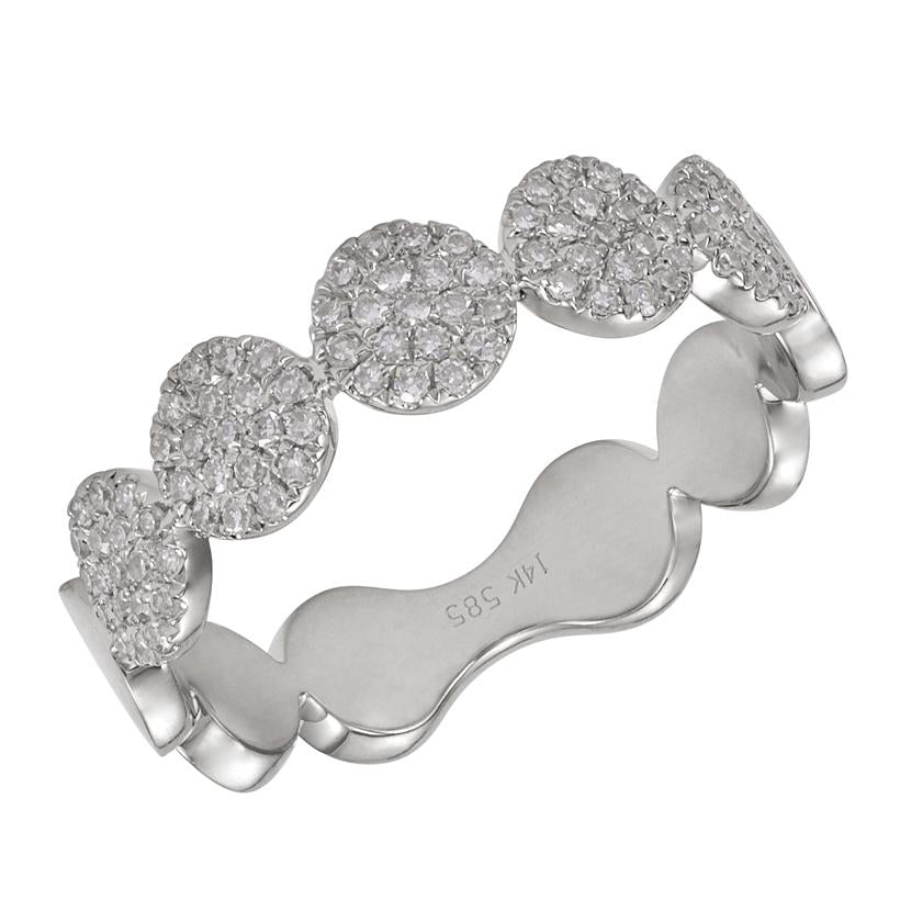 0.3 Ctw Diamond 14k White Gold Round Shape Womens Diamond Ring