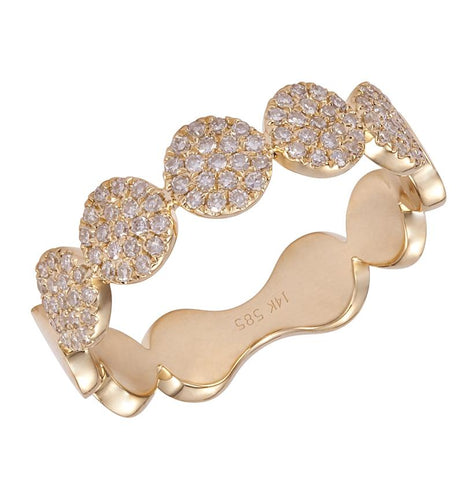0.3 Ctw Diamond 14k Yellow Gold Round Shape Womens Diamond Ring