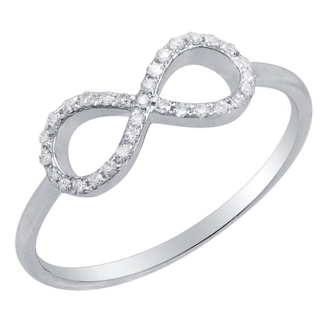 0.1 Ctw Diamond 14k White Gold Turquoise Round Shape Womens Diamond Ring