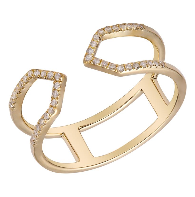 0.12 Ctw Diamond 14k Yellow Gold Round Shape Womens Diamond Ring