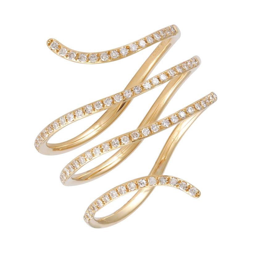0.25 Ctw Diamond 14k Yellow Gold Round Shape Womens Diamond Ring