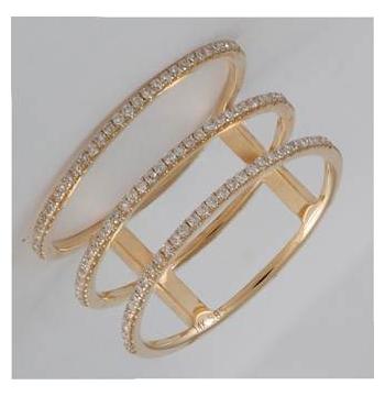 0.3 Ctw Diamond 14k Yellow Gold Round Shape Womens Diamond Ring