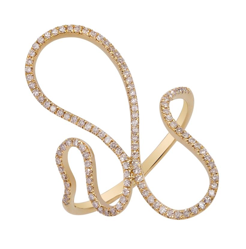 0.3 Ctw Diamond 14k Yellow Gold Round Shape Womens Diamond Ring