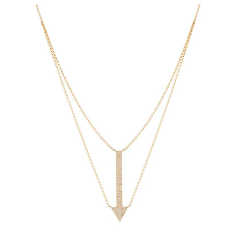 0.31 Ctw Diamond 14k Yellow Gold Round Shape Womens Diamond Necklace