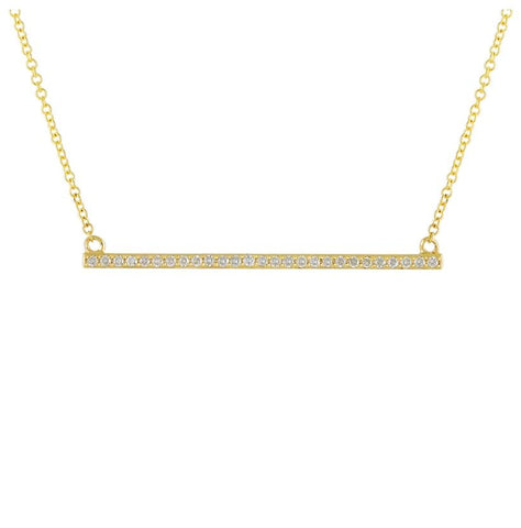 0.21 Ctw Diamond 14k Yellow Gold Round Shape Womens Diamond Necklace