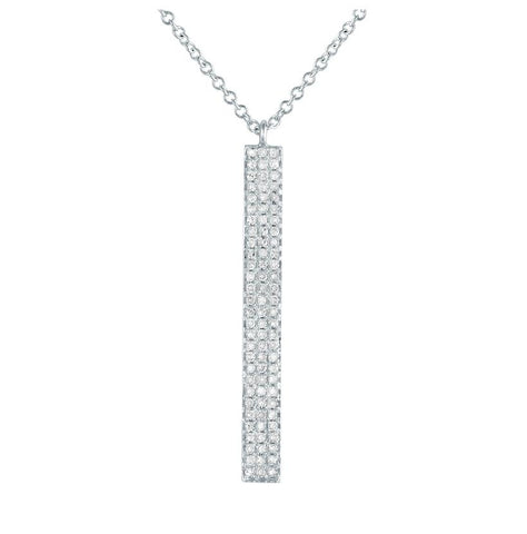 0.27 Ctw Diamond 14k White Gold Round Shape Womens Diamond Necklace Pendant With 16 Inch Chain