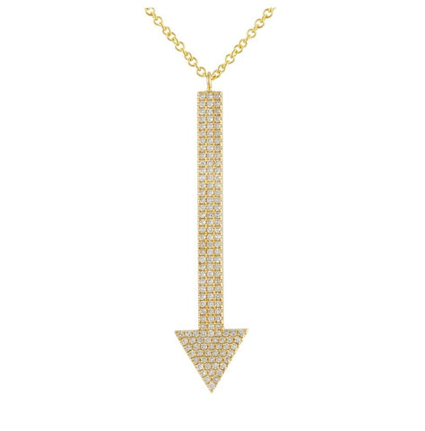 0.32 Ctw Diamond 14k Yellow Gold Round Shape Womens Diamond Necklace Pendant With 16 Inch Chain