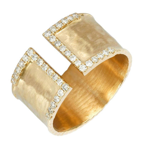 0.29 Ctw Diamond 14k Yellow Gold Round Shape Womens Diamond Ring