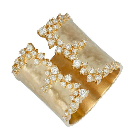 0.61 Ctw Diamond 14k Yellow Gold Round Shape Womens Diamond Ring