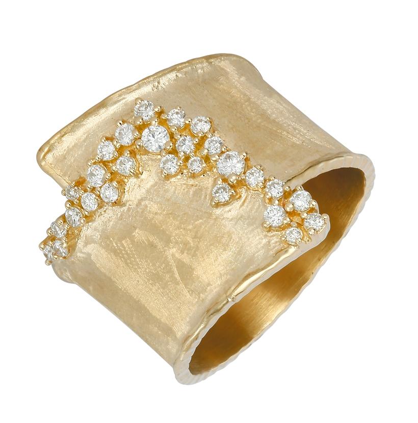 0.3 Ctw Diamond 14k Yellow Gold Round Shape Womens Diamond Ring