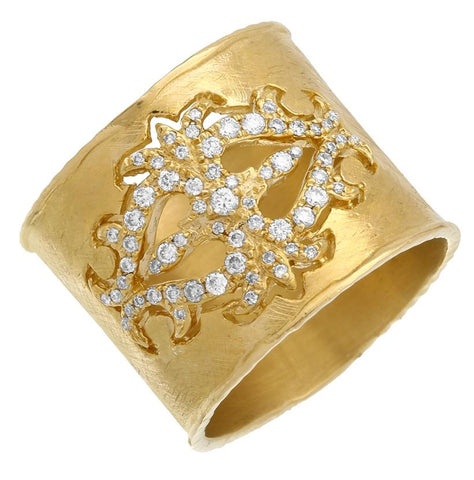 0.35 Ctw Diamond 14k Yellow Gold Round Shape Womens Diamond Ring
