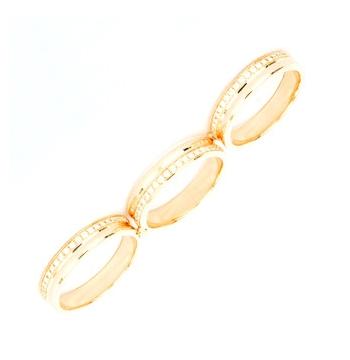 0.36 Ctw Diamond 14k Yellow Gold Round Shape Womens Diamond Ring