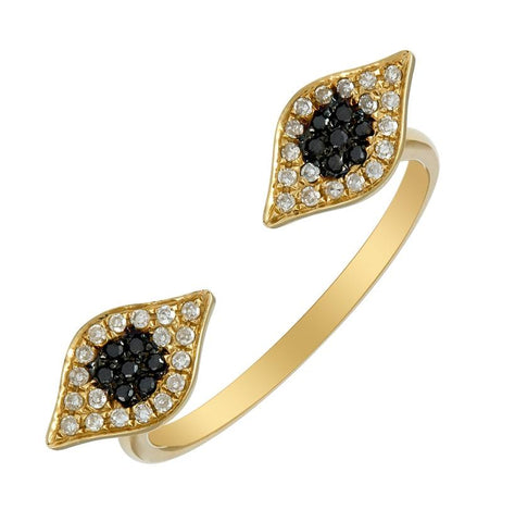 0.13 Ctw Diamond 14k Yellow Gold Round Shape Womens Diamond Ring