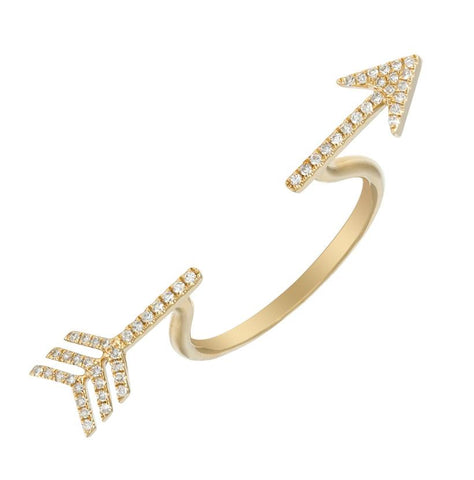 0.14 Ctw Diamond 14k Yellow Gold Round Shape Womens Diamond Ring