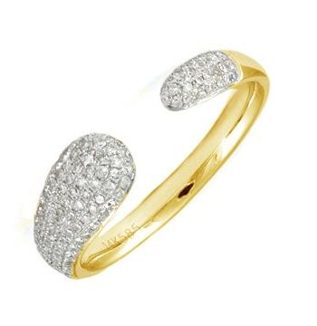 0.34 Ctw Diamond 14k Yellow Gold Round Shape Womens Diamond Ring
