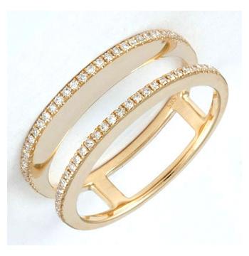 0.21 Ctw Diamond 14k Yellow Gold Round Shape Womens Diamond Ring