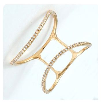 0.14 Ctw Diamond 14k Yellow Gold Round Shape Womens Diamond Ring