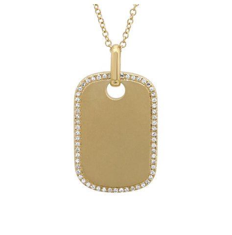 0.16 Ctw Diamond 14k Yellow Gold Round Shape Womens Diamond Necklace Pendant With 16 Inch Chain