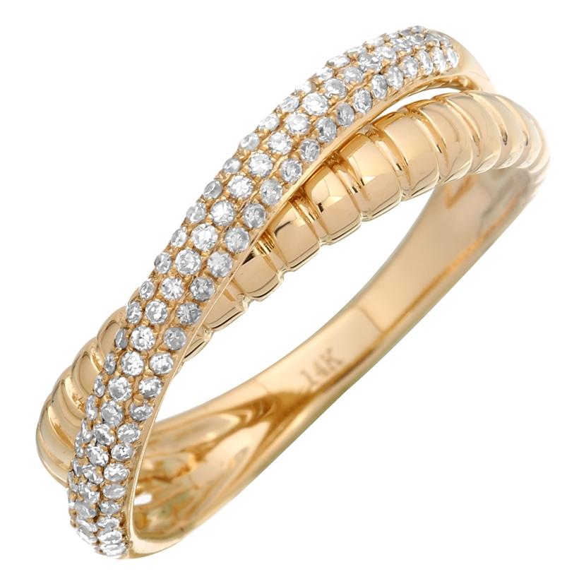 0.27 Ctw Diamond 14k Yellow Gold Round Shape Womens Diamond Ring