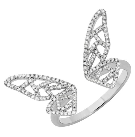0.3 Ctw Diamond 14k White Gold Round Shape Womens Diamond Ring