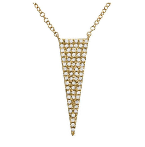 0.21 Ctw Diamond 14k Yellow Gold Round Shape Womens Diamond Necklace