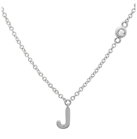 0.02 Ctw Diamond 14k White Gold Round Shape Womens Diamond Necklace