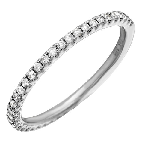 0.24 Ctw Diamond 14k White Gold Round Shape Womens Diamond Ring